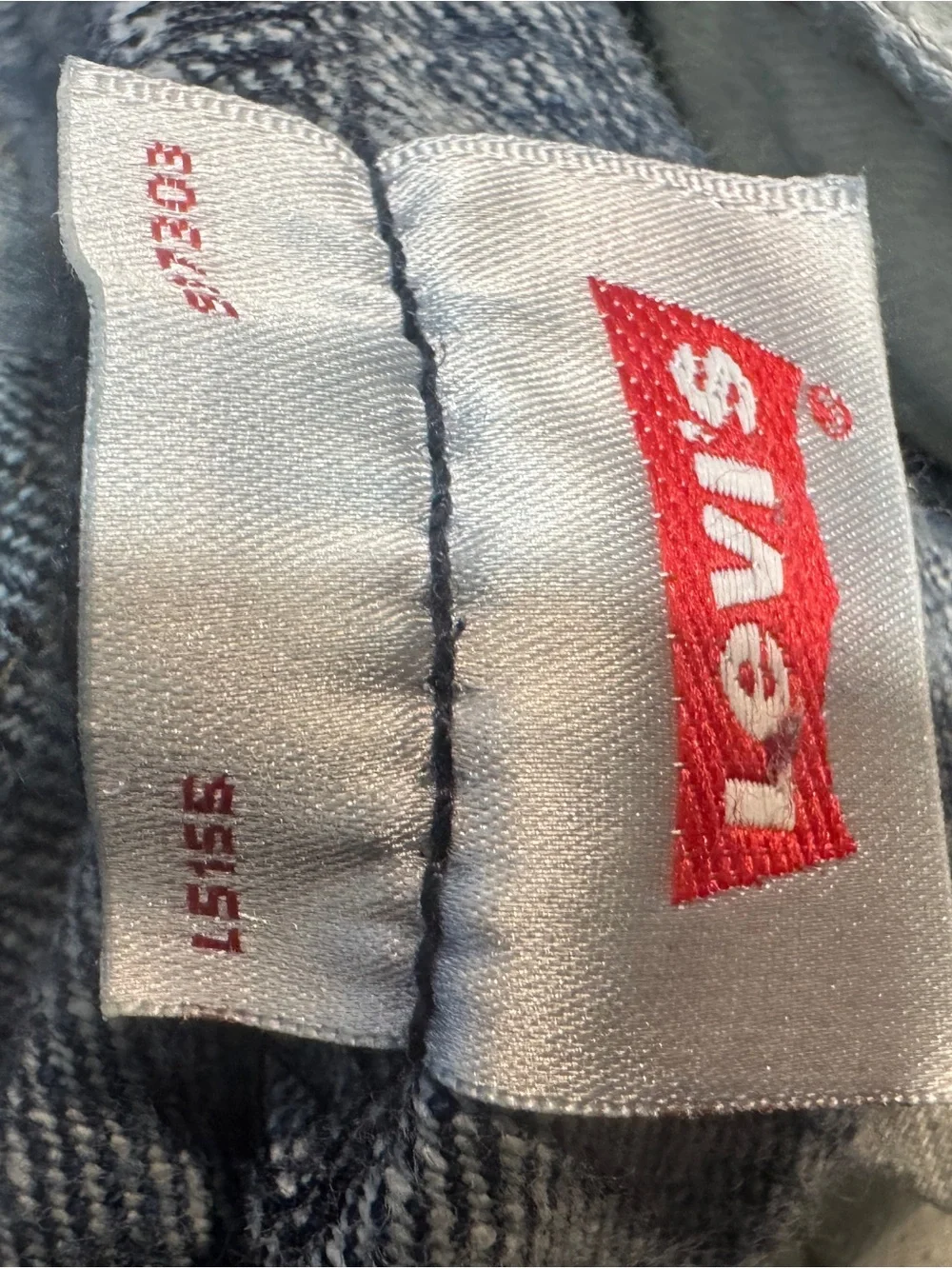 Levi's 501 Men's Dark Blue Button Fly Straight-Leg Denim Jeans Y2K 33x34